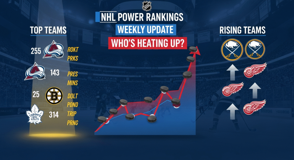 NHL Power Rankings: Who’s Winning and Who’s Struggling This Season 2 NHL Power Rankings